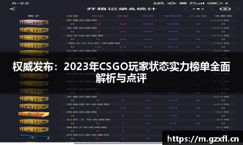 权威发布：2023年CSGO玩家状态实力榜单全面解析与点评